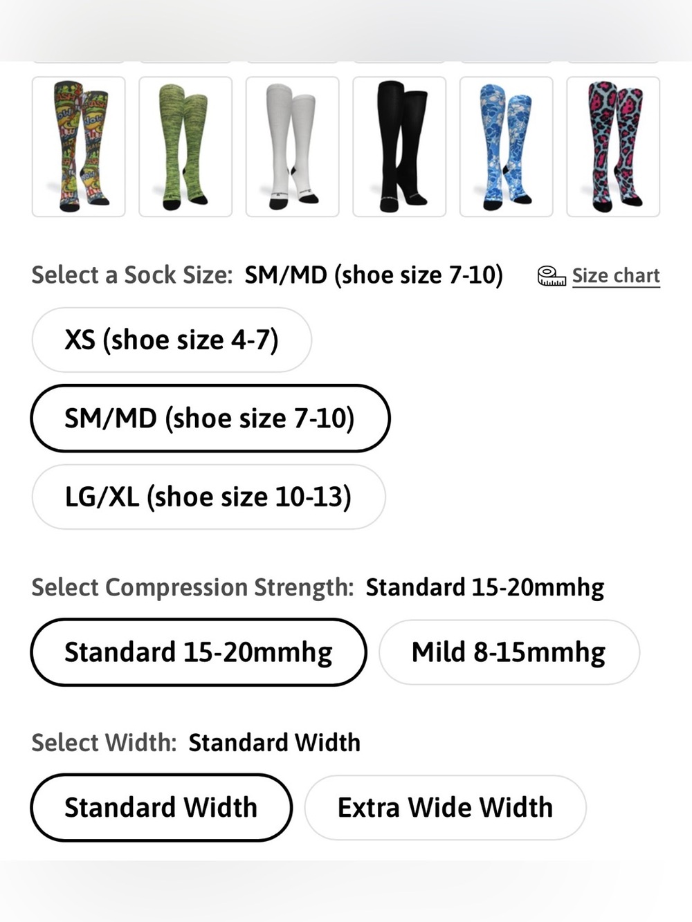 Compression Socks Pack - Multicolor Patterned Women's Socks - Picture 7 of 9